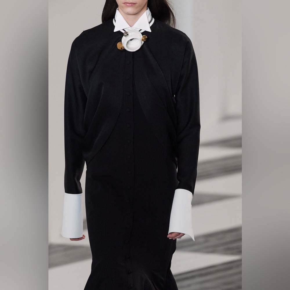 NWT LOEWE Runway Draped Button Down Blouse